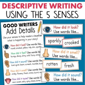 descriptive writing word bank